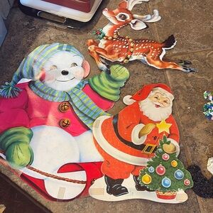 Vintage Christmas cut outs